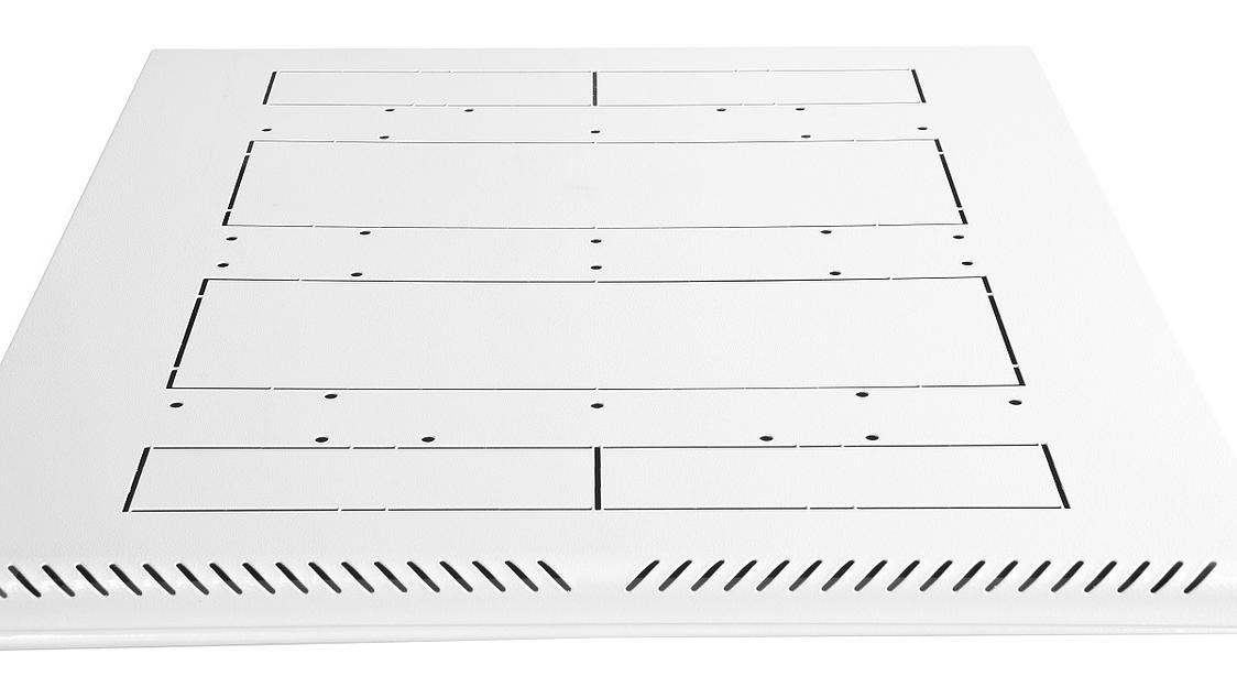 Шкаф коммутационный ЦМО ШТК-М-18.6.6-1ААА-9005 18U 600x600мм пер.дв.стекл задн.дв.стал.лист 2 бок.пан. направл.под закл.гайки 270кг черный фото 5