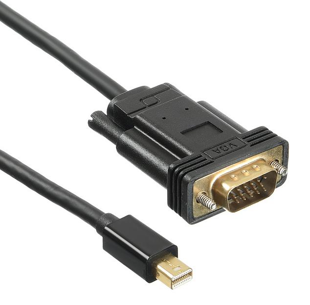 Кабель аудио-видео Buro 1.1v miniDisplayport (m)/VGA (m) 2м. Позолоченные контакты черный (BHP MDPP-VGA-2) фото 3
