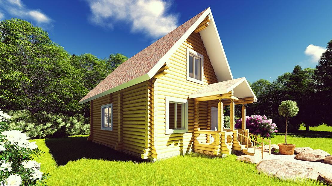 Проект дома ДД-78-6 8x6 фото 1