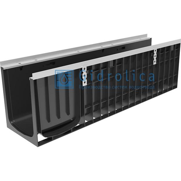 Лоток водоотводный пластиковый Gidrolica Super ЛВ-20.24,6.25 кл.Е600 фото 1