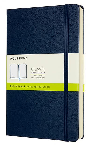 Блокнот Moleskine CLASSIC EXPENDED QP062EXPB20 130х210мм 400стр. нелинованный твердая обложка синий сапфир фото 1