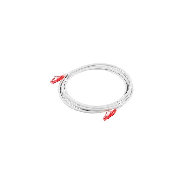 Патч-корд Hyperline PC-LPM-UTP-RJ45-RJ45-C5E-3M-LSZH-GY, вилка RJ-45, вилка RJ-45, кат.5E, LSZH, 3м, серый фото 1