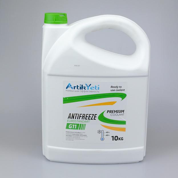 ArtikYeti Antifreeze Euro Standart G11 зеленый 10кг фото 1