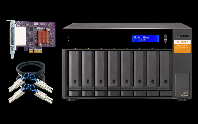 Полка расширения сетевого хранилища без дисков QNAP TL-D800S фото 5