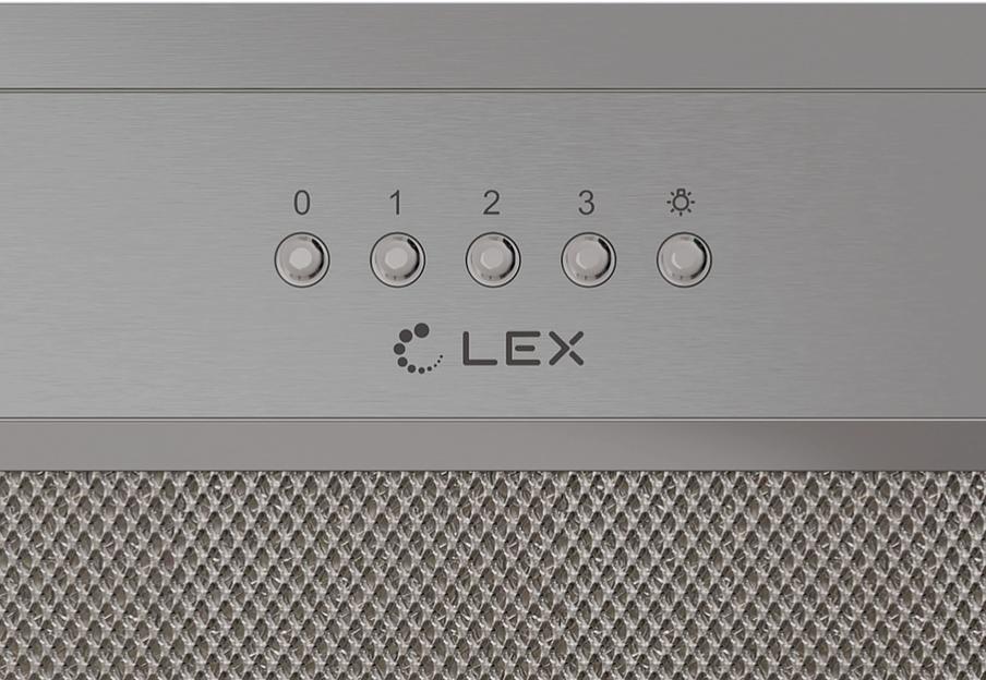 Вытяжка встраиваемая Lex Hyper 900 IX нержавеющая сталь управление: кнопочное (1 мотор) фото 5