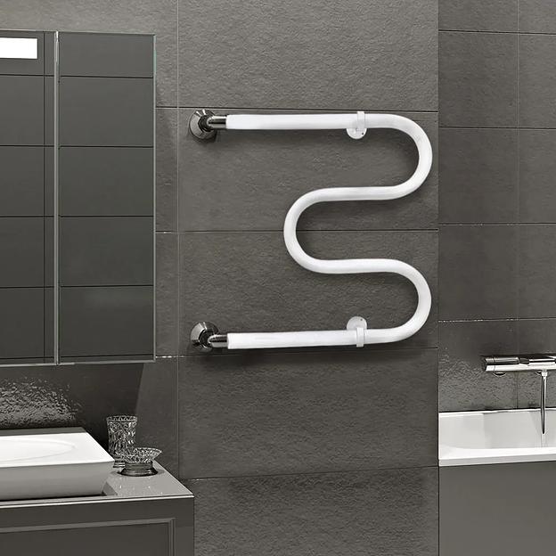 Полотенцесушитель водяной белый М-образная 500×500 мм ВоЛПро опт фото 4