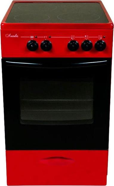 Плита Электрическая Лысьва ЭПС 301 МС вишневый стеклокерамика фото 1