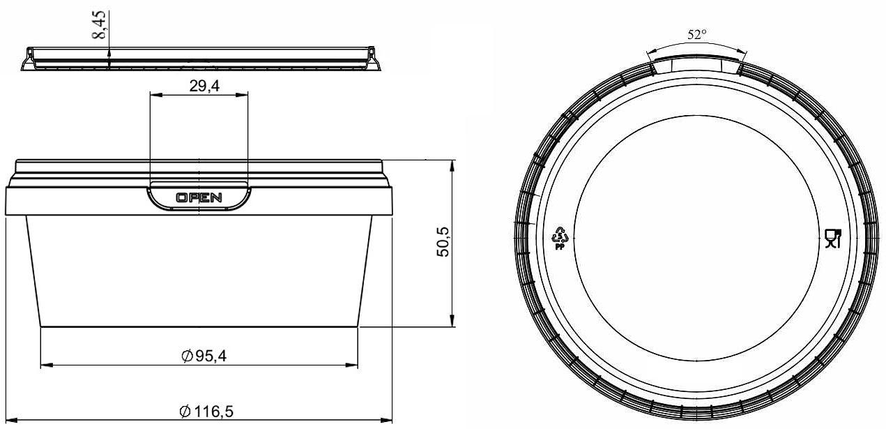 Банка 300 мл 117x96x51 ОПТ фото 2