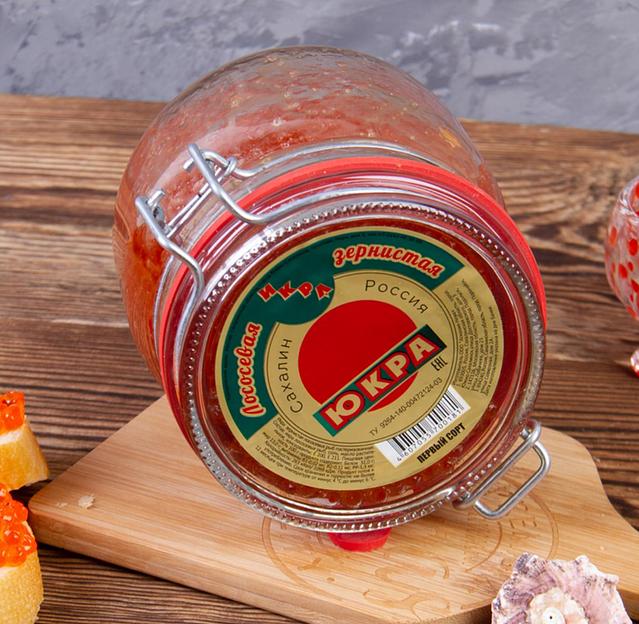 Икра лососевая зернистая баночная 500 г ОПТ фото 3