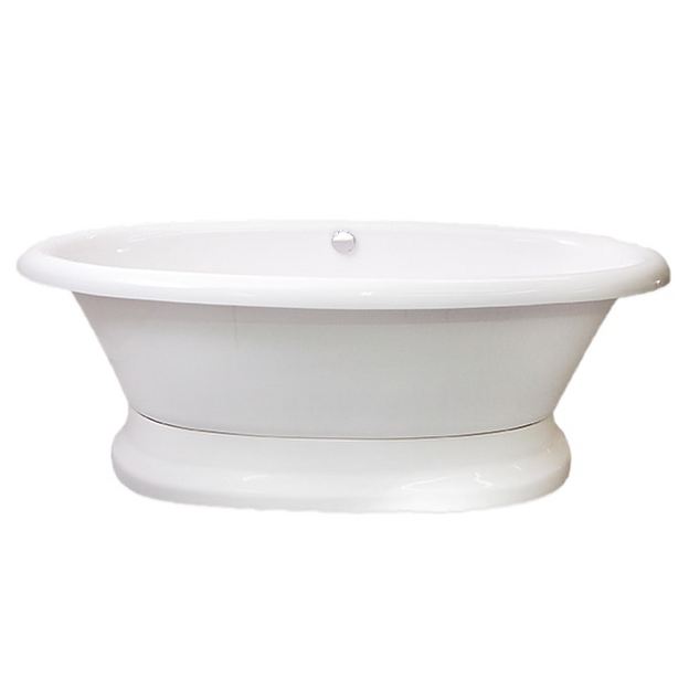 Мраморная ванна Castone «Неона» на подиуме фото 1