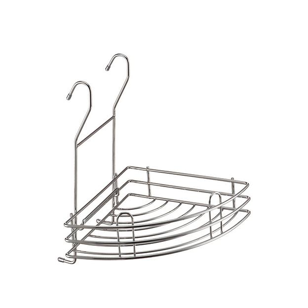 Полка угловая малая, Тип II (205х205х250мм), хром фото 1