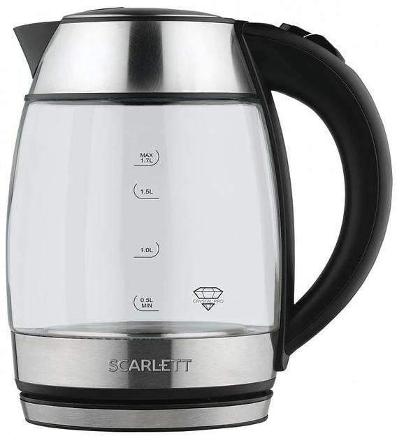 Чайник электрический Scarlett SC-EK27G94 1.7л. 2200Вт нержавеющая сталь (корпус: стекло) фото 5