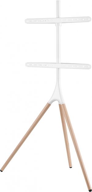 Подставка для телевизора Cactus CS-ST1246WTBCH, 45-65", напольный, белый / береза фото 2