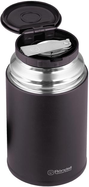 Термос для еды Rondell Tierno RDS-1661 0.7л. бордовый с чехлом картонная коробка фото 2