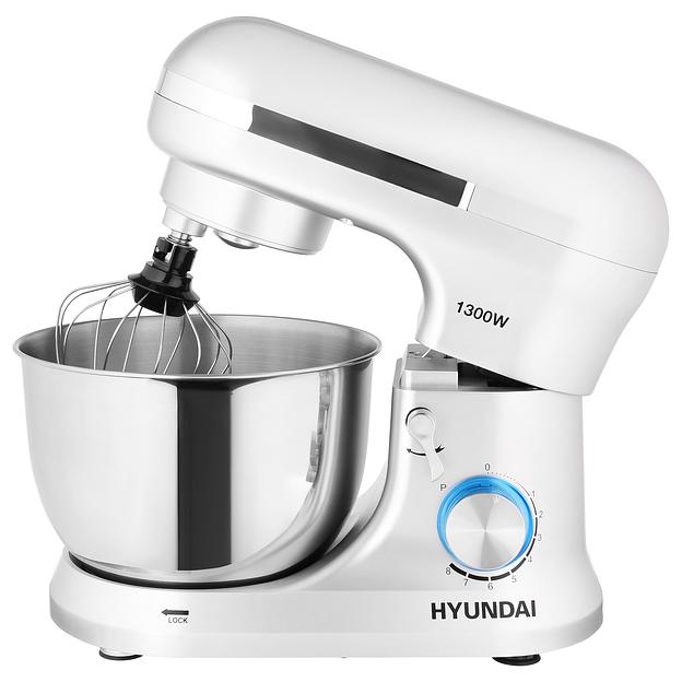 Миксер планетарный Hyundai HYM-S6551 1300Вт серебристый фото 2