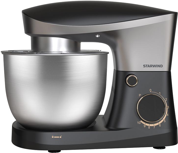 Миксер планетарный Starwind SPM2251 1500Вт черный/серебристый фото 2
