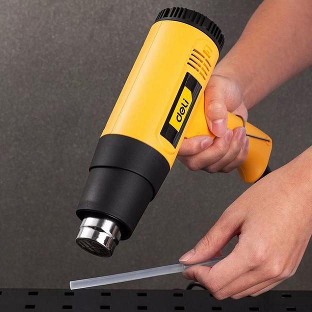 Фен технический Deli DL5200 (1600Вт, рабочая температура 400/590 град.) фото 9