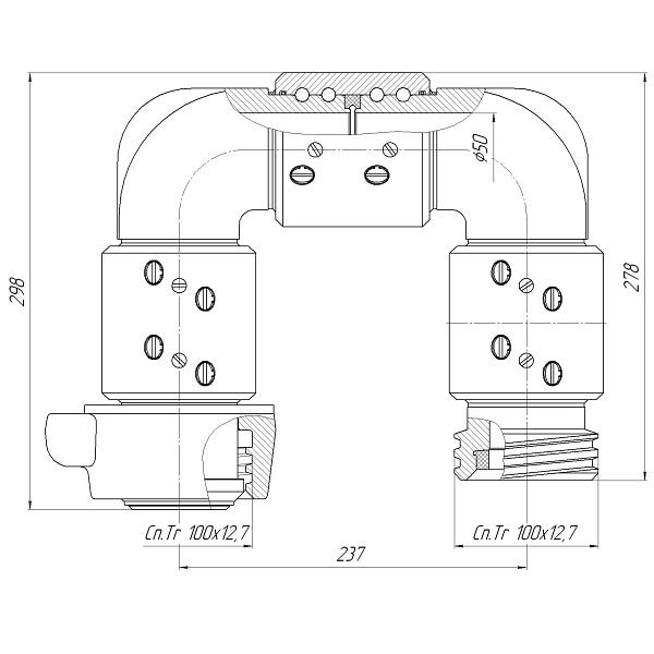 Колено шарнирное КШ-110.00.000 фото 2