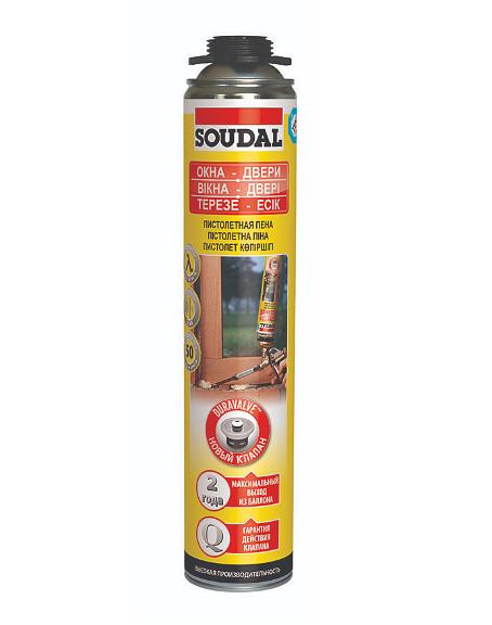 Пена монтажная полиуретановая пистолетная Soudal 750 мл ОПТ фото 1