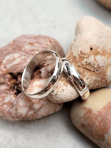 Ювелирное серебряное кольцо обручальное 925 фото 5