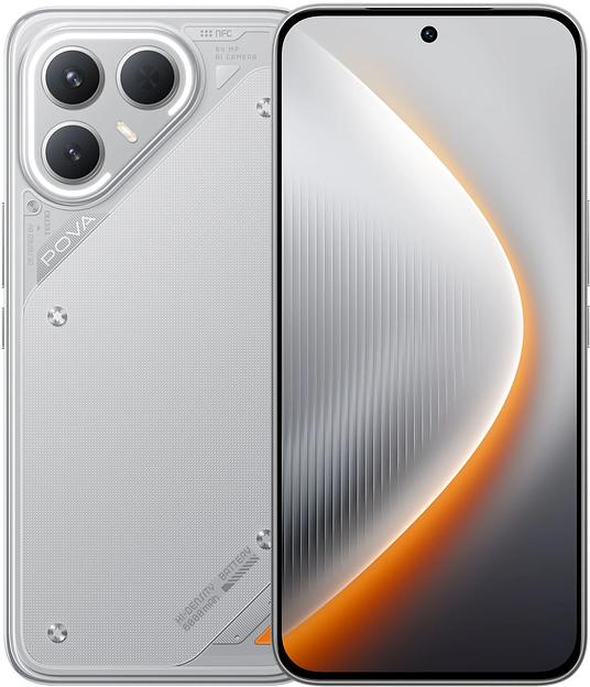 Смартфон Tecno POVA 7 Pro 5G 256Gb 12Gb серый моноблок 3G 4G 6.8" 1080x2460 Android 14 50Mpix 802.11 a/b/g/n/ac NFC GPS GSM900/1800 Protect фото 1