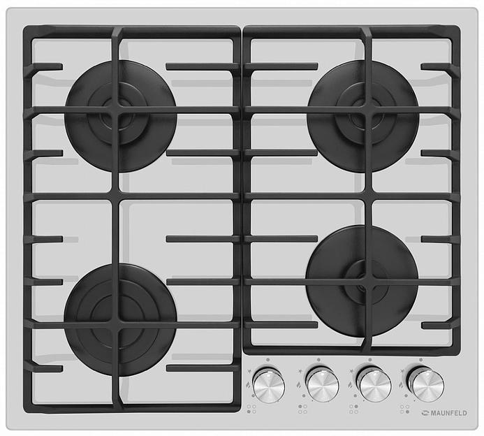 Газовая варочная поверхность Maunfeld EGHG.64.6CW/G белый фото 2