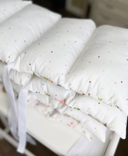 Бортики в кроватку для новорожденных детские комплект, звери фото 3