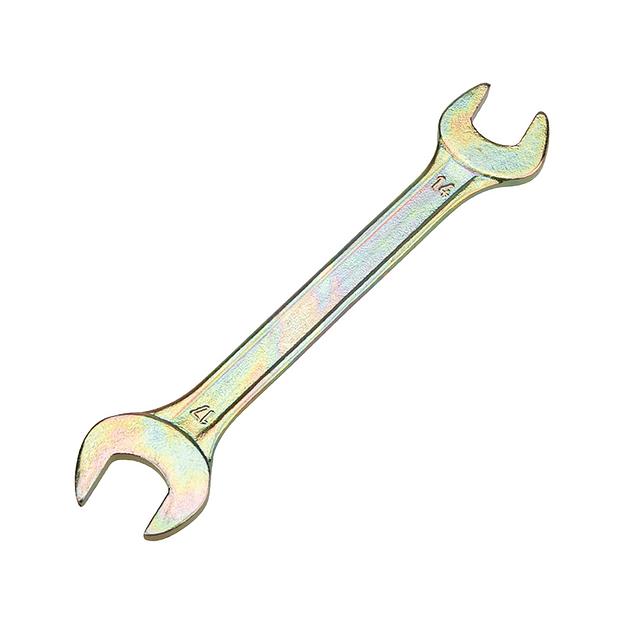 Ключ рожковый 14х17 мм, желтый цинк, REXANT фото 1