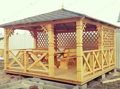 Беседка «Август» 4×4 м фото 1