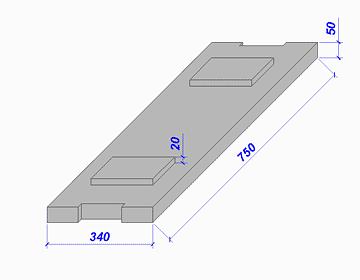 Крышка междушпальных лотков типа I фото 1