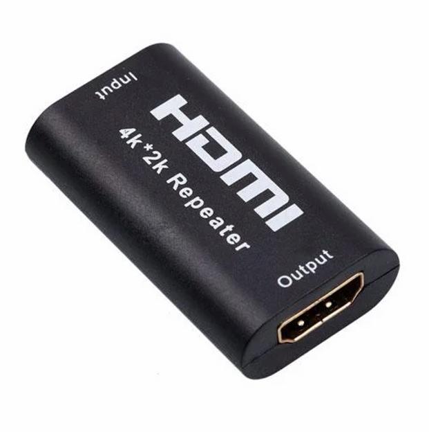 Переходник усилитель сигнала HDMI Repeater V-T HR4kх2k, черный, опт фото 1