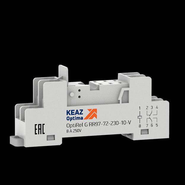 Розетка для реле OptiRel G RR97-72-230-10-V КЭАЗ 281177 фото 1