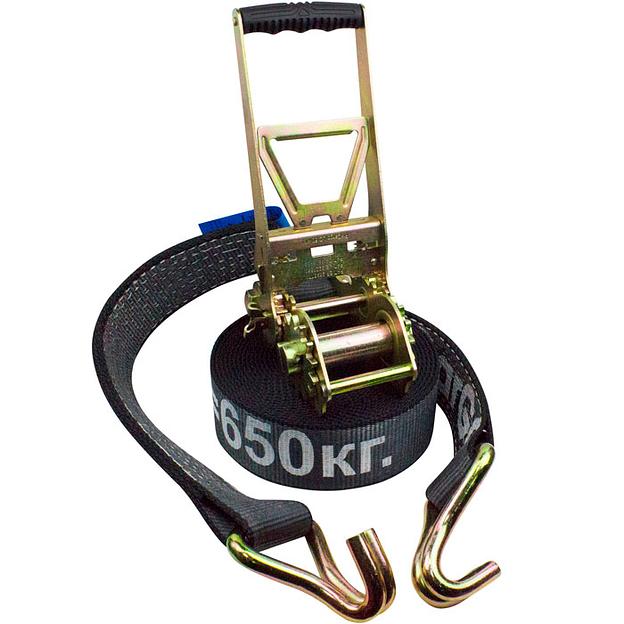 Ремень крепления груза 75 мм. 10 т. 10 м. механизм с двойной зубчатой передачей«ЭКОНОМ» фото 1