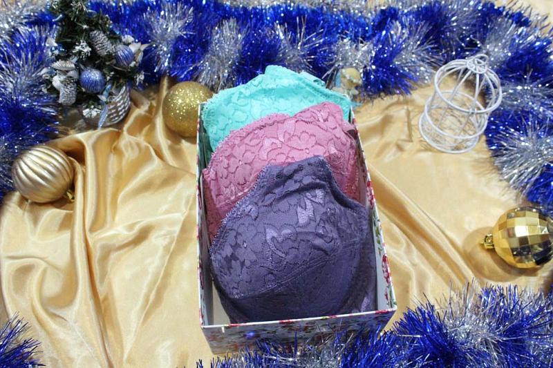 Бюстгальтер № 3-4 на мягком поролоне Арт. К816-5536 с кост.тюльпаны (75-100) (к.4335) фото 4