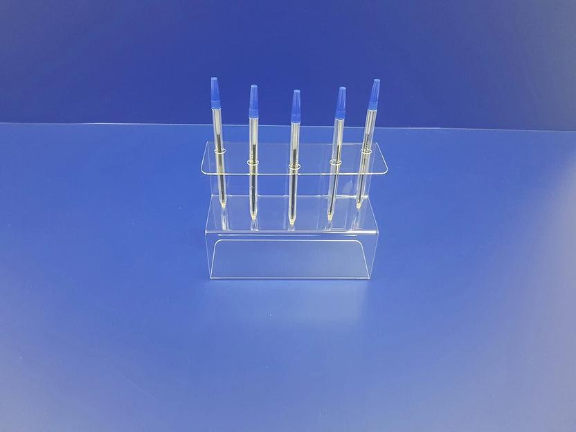 Подставка для ручек карандашей кистей 5 секции ( S-образные, место для логотипа) фото 3