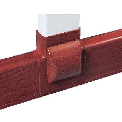 Тройник для плинтусного короба 100х40 мм с отводом на короб90х40 мм, ламинированный под дерево фото 1