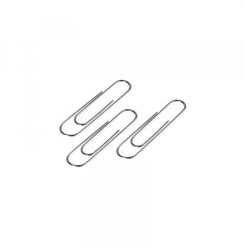 Скрепки 43мм круглые никелированные, 100шт, Forofis фото 1