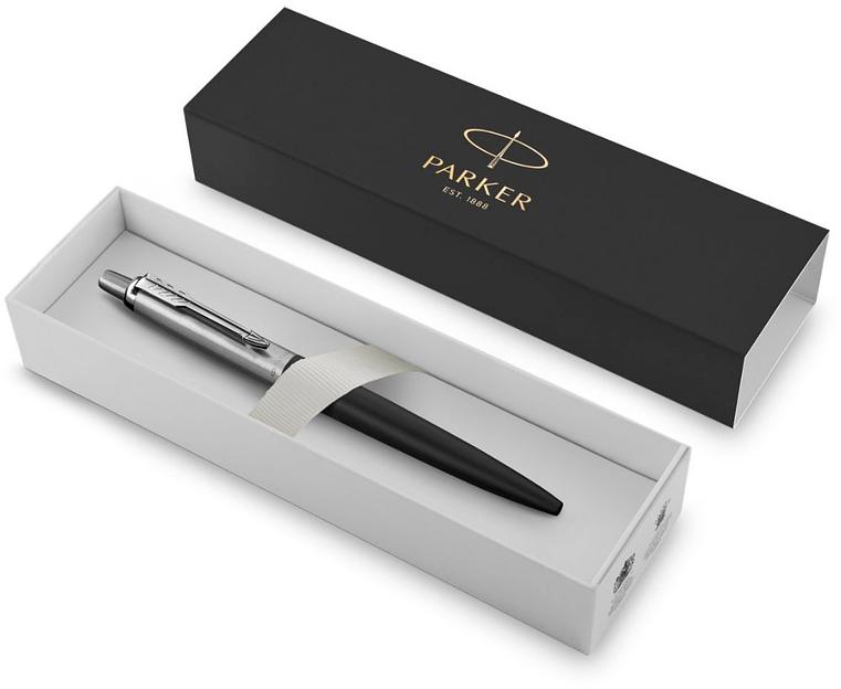 Ручка шариков. Parker Jotter XL K69 (CW2068358) Matte Black CT M син. черн. подар.кор. фото 3