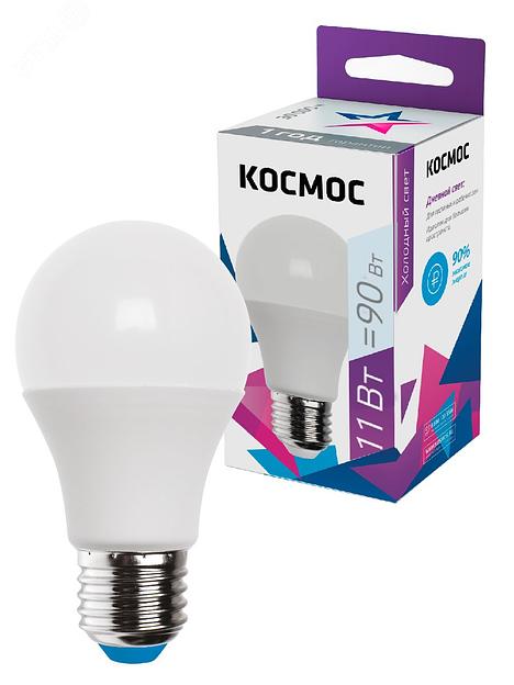 Лампа светодиодная LED 11Вт 220В Е27 D60х108 6500К дневной 880 лм A60 фото 2