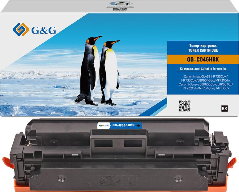 Картридж лазерный G&G GG-C046HBK черный (6300стр.) для Canon LBP 653Cdw/654Cx/MF732Cdw/734Cdw/735Cx фото 1