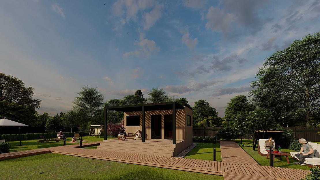 Модульный дом-баня 36 домокомплект фото 5