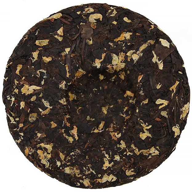 Шу Пуэр с жасмином «Моли Хуа», блин 100 г ОПТ фото 3