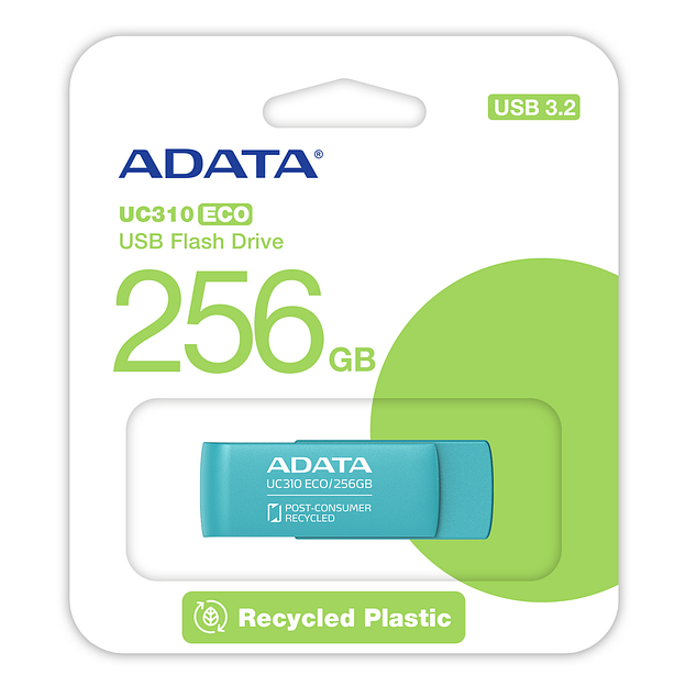 Флэш-накопитель 256GB UC310E-256G-RGN GREEN ADATA фото 6