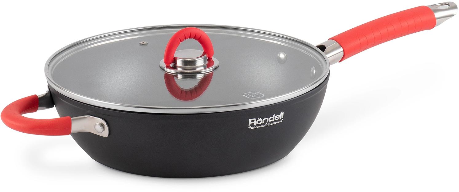 Сотейник Rondell Passion RDA-1933 d=28см (с крышкой) черный фото 2
