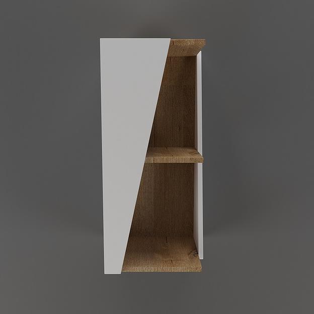 Стеллаж угловой «Астион» 2100×316×316 белый / дуб бунратти опт фото 3