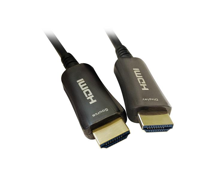 Кабель аудио-видео Digma HDMI 2.0 AOC HDMI (m)/HDMI (m) 30м. Позолоченные контакты черный (BHP AOC 2.0-30) фото 2