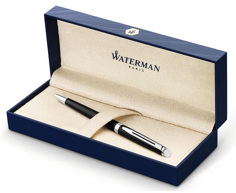Ручка шариков. Waterman Hemisphere (CWS0920570) Mars Black CT M син. черн. подар.кор. фото 4