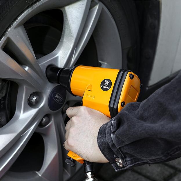 Набор пневмоинструментов Deko Premium компл.:34 предмета 113л/мин желтый/черный (кейс в комплекте) фото 2