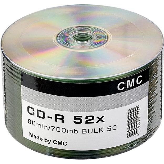 Диск CD-R CMC 700 Mb, 52x, Bulk (50), (50/600) фото 1