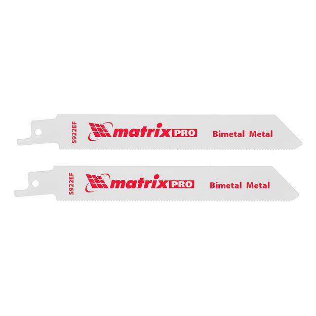 Полотна по металлу для сабельной пилы S922EF 125 / 1,4 мм, Bimetal, 2 шт., PRO// Matrix фото 1